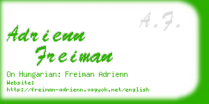 adrienn freiman business card